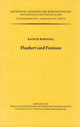 Cover: Warning, Rainer, Flaubert und Fontane