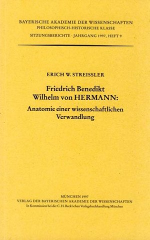 Cover: , Friedrich Benedikt Wilhelm von Hermann