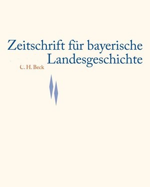 Cover: , Zeitschrift für bayerische Landesgeschichte Band 70 Heft 2/2007