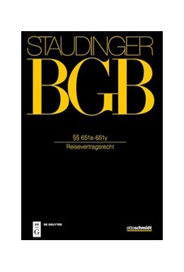 Cover: von Staudinger, §§ 651a-651y (Reisevertragsrecht)