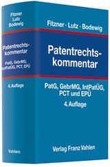 Abbildung von Fitzner / Lutz / Bodewig | Patentrechtskommentar - PatG, GebrMG, IntPatÜG, PCT und EPÜ mit Nebenvorschriften | 4., völlig neu bearbeitete Auflage | 2012 | beck-shop.de