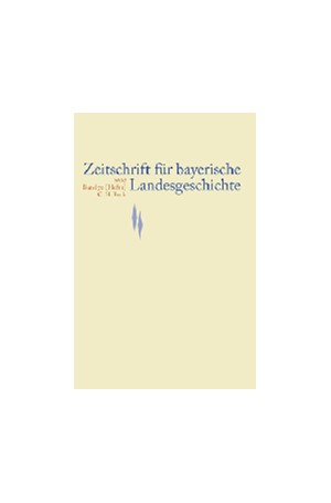 Cover: , Zeitschrift für bayerische Landesgeschichte Band 71 Heft 2/2008