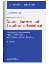 Abbildung von Schaperdot | Gesamt-, Konzern- und Europäischer Betriebsrat - Grundbegriffe und Abgrenzung, Rechte und Pflichten, Verhältnis zum örtlichen Betriebsrat | 2. Auflage | 2022 | beck-shop.de