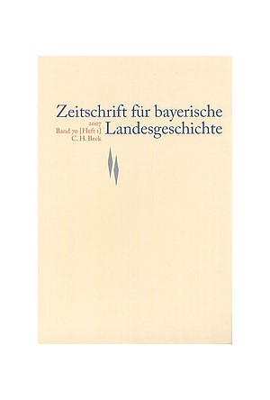 Cover: , Zeitschrift für bayerische Landesgeschichte Band 85 Heft 1/2022