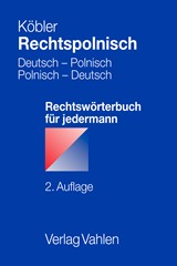 Abbildung von Köbler | Rechtspolnisch - Deutsch - Polnisch, Polnisch - Deutsch | 2., überarbeitete Auflage | 2022 | beck-shop.de