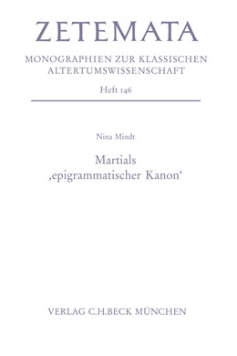 Cover: Mindt, Martials 'epigrammatischer Kanon'