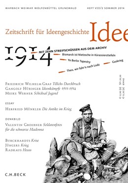 Cover: Asal / Schmidt-Glintzer, Zeitschrift für Ideengeschichte Heft VIII/2 Sommer 2014