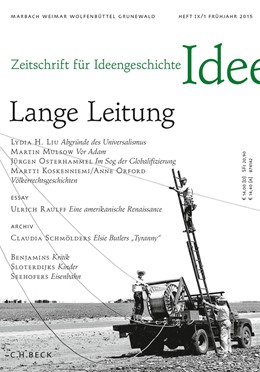 Cover: Kemmerer / Mulsow, Zeitschrift für Ideengeschichte Heft IX/1 Frühjahr 2015