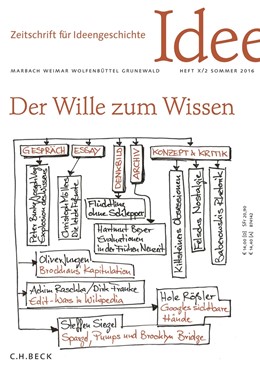 Cover: , Zeitschrift für Ideengeschichte Heft X/2 Sommer 2016