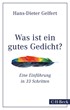 Cover: Gelfert, Was ist ein gutes Gedicht?