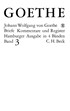 Cover: Goethe / Morawe, Goethes Briefe und Briefe an Goethe  Bd. 3: Briefe der Jahre 1805-1821