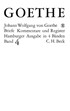 Cover: Goethe / Mandelkow, Goethes Briefe und Briefe an Goethe  Bd. 4: Briefe der Jahre 1821-1832
