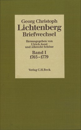 Cover: , Lichtenberg Briefwechsel  Bd. 1: 1765-1779