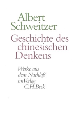 Cover: Schweitzer / Kaempf / Zürcher, Geschichte des chinesischen Denkens