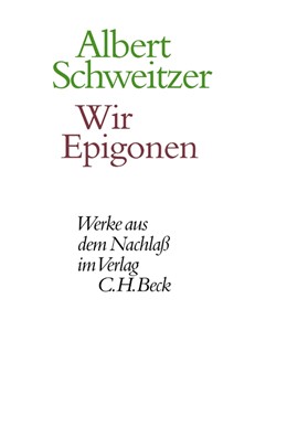 Cover: Schweitzer / Körtner / Zürcher, Wir Epigonen