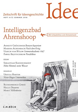 Cover: Bülow / Seemann, Zeitschrift für Ideengeschichte Heft XII/2 Sommer 2018