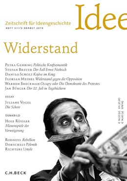 Cover: Raulff / Breckman, Zeitschrift für Ideengeschichte Heft XIII/3 Herbst 2019