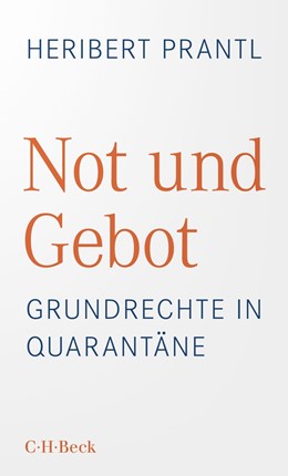 Cover: Prantl, Not und Gebot