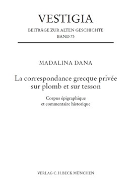 Cover: Dana, La correspondance grecque privée sur plomb et sur tesson