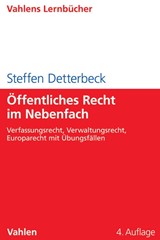 Abbildung von Detterbeck | Öffentliches Recht im Nebenfach - Verfassungsrecht, Verwaltungsrecht, Europarecht mit Übungsfällen | 4. Auflage | 2014 | beck-shop.de