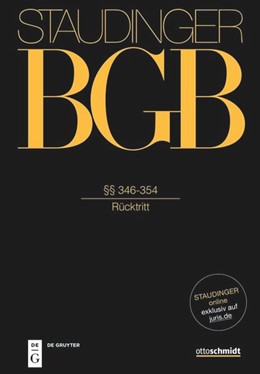 Cover: Kaiser / Sittmann-Haury, §§ 346-354 (Rücktritt)