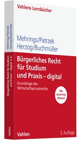 Abbildung von Mehrings / Patrzek / Herzog / Buchmüller | Bürgerliches Recht für Studium und Praxis - digital - Grundzüge des Wirtschaftsprivatrechts | 5., vollständig aktualisierte Auflage | 2023 | beck-shop.de