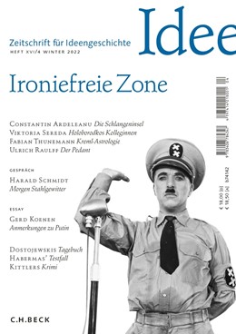 Cover: Hacke / Schlak, Zeitschrift für Ideengeschichte Heft XVI/4 Winter 2022