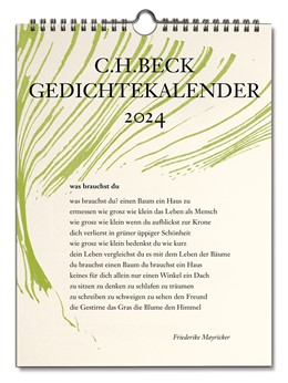 Cover:, C.H. Beck Gedichtekalender