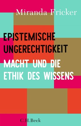 Cover: Fricker, Epistemische Ungerechtigkeit