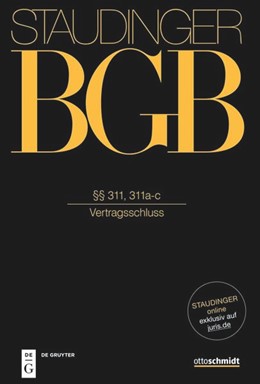 Cover: von Staudinger, §§ 311, 311a-c (Vertragsschluss)