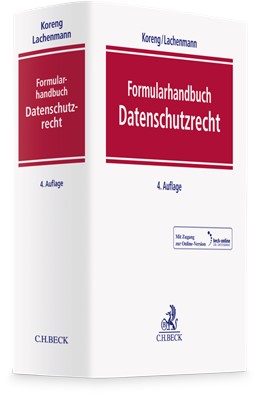 Cover: Koreng / Lachenmann, Formularhandbuch Datenschutzrecht
