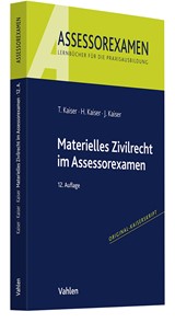 Abbildung von Kaiser / Kaiser / Kaiser | Materielles Zivilrecht im Assessorexamen | 12., neu bearbeitete Auflage | 2024 | beck-shop.de