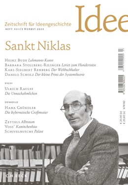 Cover: Gehring / Schlak, Zeitschrift für Ideengeschichte Heft XVII/3 Herbst 2023