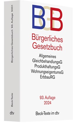 Cover: , Bürgerliches Gesetzbuch: BGB