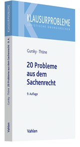 Abbildung von Gursky / Thöne | 20 Probleme aus dem Sachenrecht - ohne Eigentümer-Besitzer-Verhältnis | 9., überarbeitete Auflage | 2024 | beck-shop.de