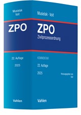 Abbildung von Musielak / Voit | Zivilprozessordnung: ZPO - mit Gerichtsverfassungsgesetz | 22. Auflage | 2025 | beck-shop.de