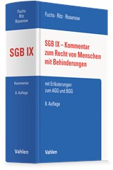 Abbildung von Fuchs / Ritz / Rosenow | SGB IX - Kommentar zum Recht von Menschen mit Behinderungen - mit Erläuterungen zum AGG und BGG | 8. Auflage | 2026 | beck-shop.de