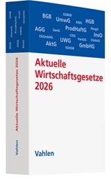 Abbildung von Aktuelle Wirtschaftsgesetze 2026 - Die wichtigsten Wirtschaftsgesetze für Studierende | 18. Auflage | 2026 | beck-shop.de