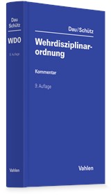 Abbildung von Dau / Schütz | Wehrdisziplinarordnung | 9. Auflage | 2026 | beck-shop.de
