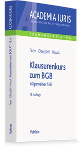 Abbildung von Fezer / Obergfell | Klausurenkurs zum BGB - Allgemeiner Teil | 12. Auflage | 2026 | beck-shop.de