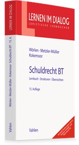 Abbildung von Wörlen / Metzler-Müller / Kokemoor | Schuldrecht BT - Lernbuch, Strukturen, Übersichten | 15. Auflage | 2026 | beck-shop.de