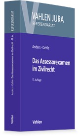 Abbildung von Anders / Gehle | Das Assessorexamen im Zivilrecht | 17., neu bearbeitete Auflage | 2026 | beck-shop.de