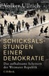 Cover: Ullrich, Schicksalsstunden einer Demokratie