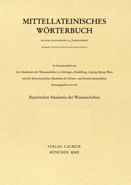 Cover: , Mittellateinisches Wörterbuch  56. Lieferung (servitium - sindon)