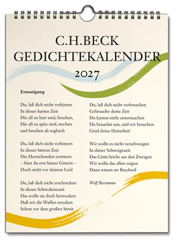 Cover: , C.H. Beck Gedichtekalender