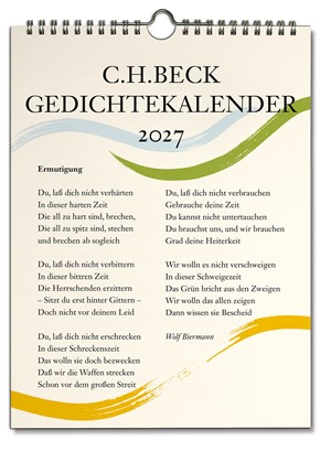 Cover: , C.H. Beck Gedichtekalender