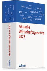 Abbildung von Aktuelle Wirtschaftsgesetze 2027 - Die wichtigsten Wirtschaftsgesetze für Studierende | 19. Auflage | 2027 | beck-shop.de