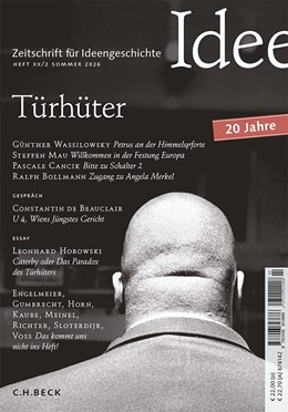 Cover: Mulsow / Stollberg-Rilinger / Schlak, Zeitschrift für Ideengeschichte Heft XX/2 Sommer 2026