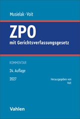 Abbildung von Musielak / Voit | Zivilprozessordnung: ZPO - mit Gerichtsverfassungsgesetz | 24. Auflage | 2027 | beck-shop.de