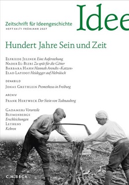 Cover: , Zeitschrift für Ideengeschichte Heft XXI/1 Frühjahr 2027